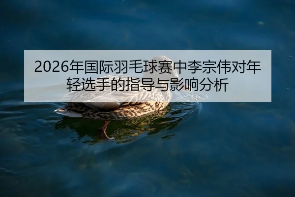 2026年国际羽毛球赛中李宗伟对年轻选手的指导与影响分析